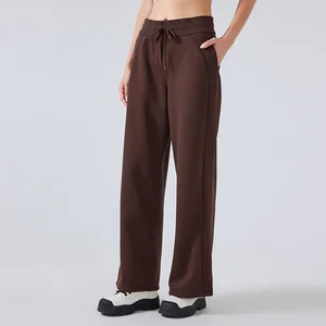 Women's High Quality Custom Joggers With Pockets Winter Lounge Straight Sweatpants for Fitness Workout Running