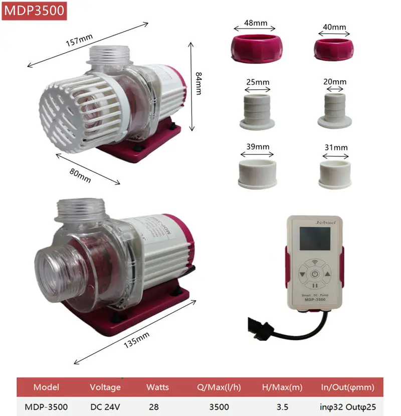 Wholesale Jebao MDP 2500 3500 5000 Fish Tank Aquarium Pumps
