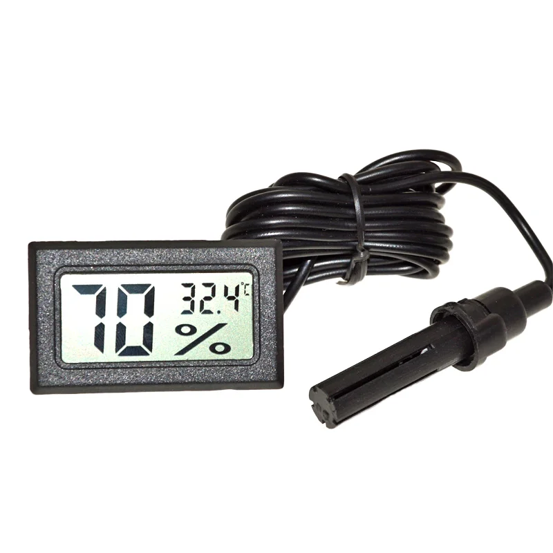 High Accuracy Thermo Indoor Mini Temperature Sensor Digital LCD 0.5C NTC Thermistor Sensor Wire Leads Free Hanging