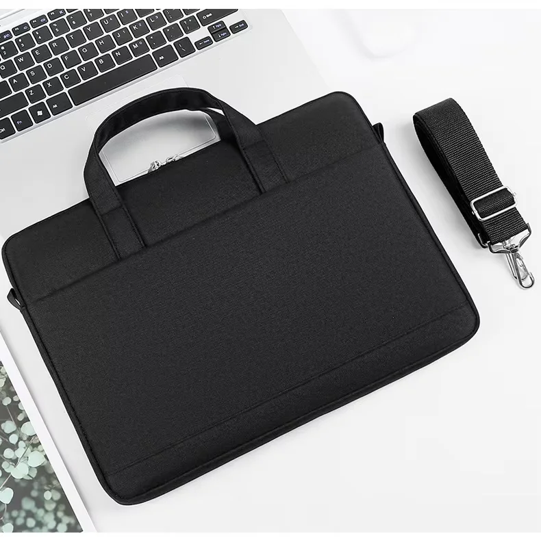 Women's Briefcase Laptop Bag 13/14/15.6 Inch Tablet Sleeve Men's Business Shoulder Bag with Custom Logo Printing Wholesale OEM/ODM/Private Label