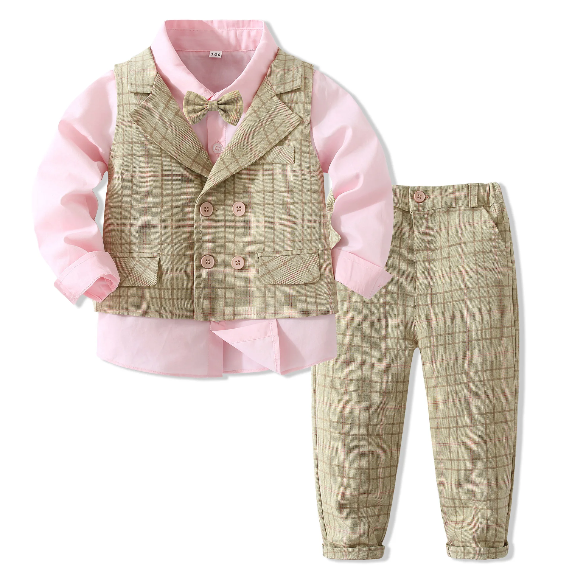 High Quality Children Clothes Boys 3 Piece Suits Kids Clothing Sets