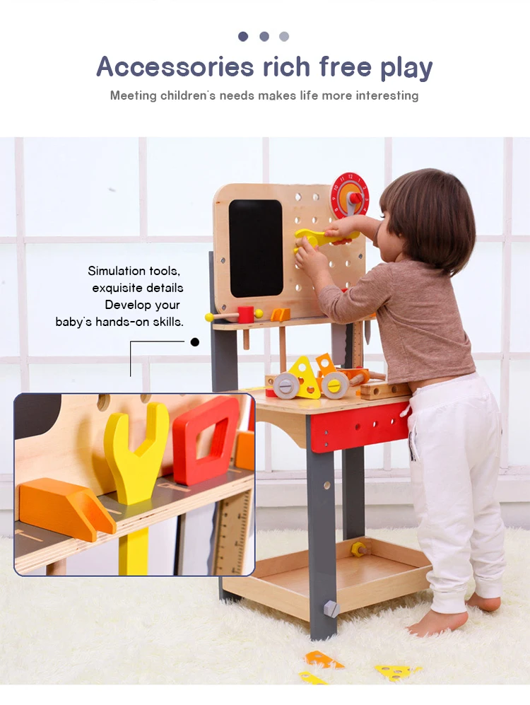 Toy,Tool Stand Toys,Wooden Carpenter 