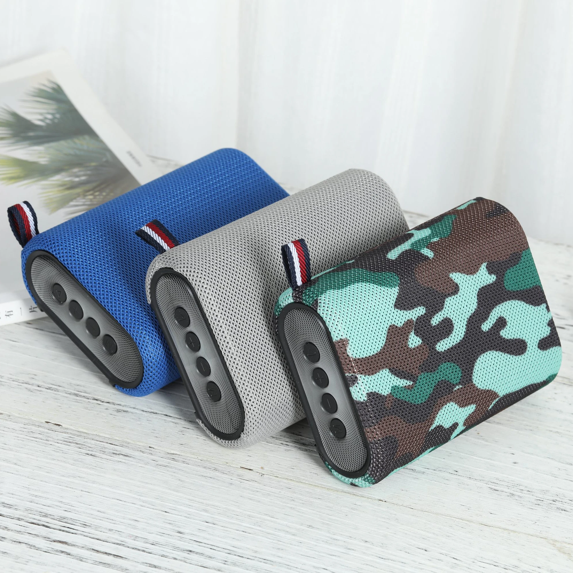 Promotion Fabric Subwoofer Stereo TWS Mini Portable Wireless Speaker Boombox Ready to Ship