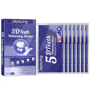 Jaysuing OEM 5D Hyun White Tooth Sticker Brightening Whitening Removing Stains and Beautiful Teeth Gel