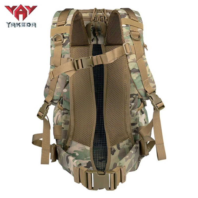 YAKEDA 55L Tactical Backpack Camo - Waterproof Molle Hiking Bag