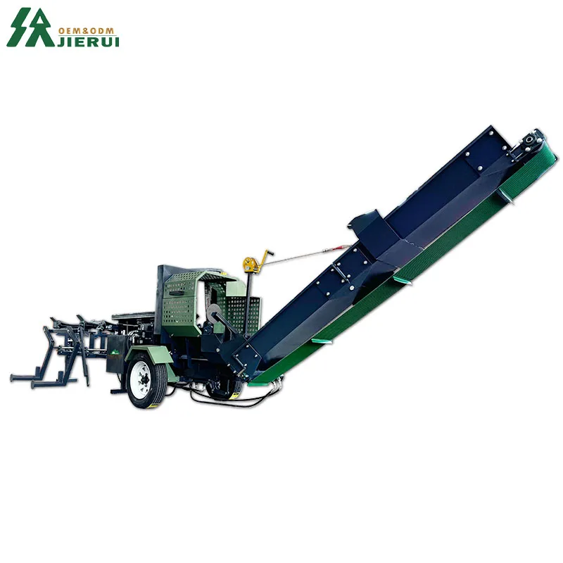 15T Wood Processor Mini Firewood Processor for Sale Wood Cutter and Splitter Processing Machine with Log Lifter