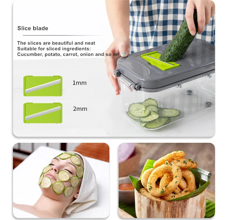 Ultimate Kitchen Gadget Gifts Manual Multi Blade Onion Mincer