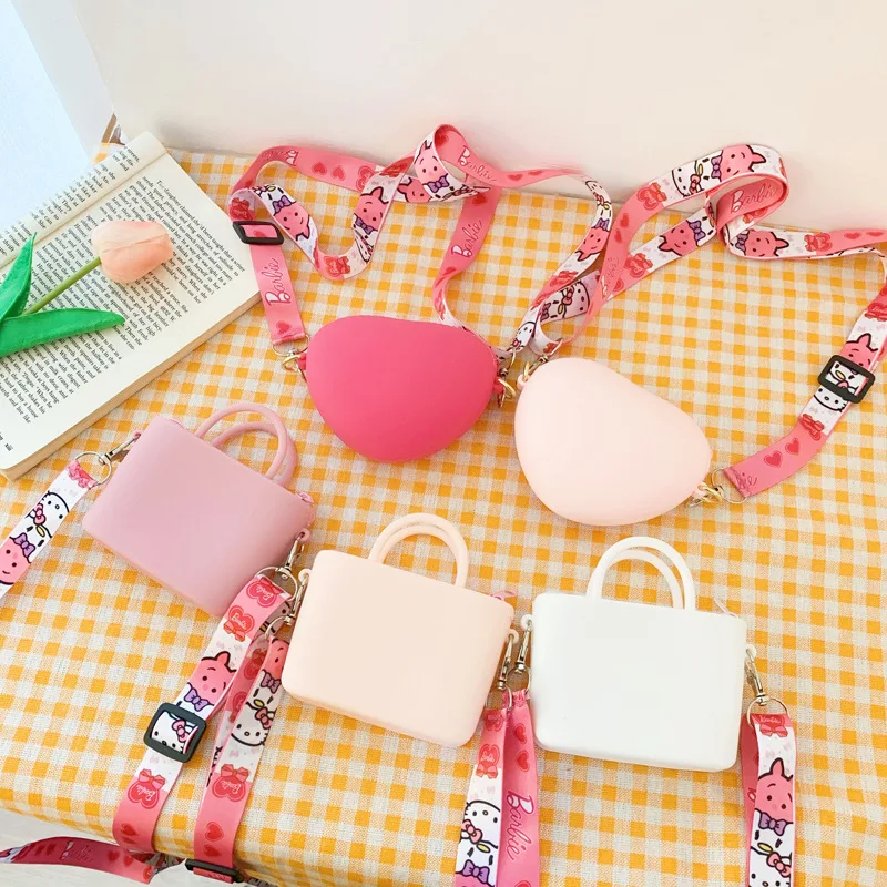 Flower Shaped Silicone Crossbody Bag Cartoon Summer Coin Purse Kawaii  Shoulder Bag For Girls Women, Shop Now For Limited-time Deals