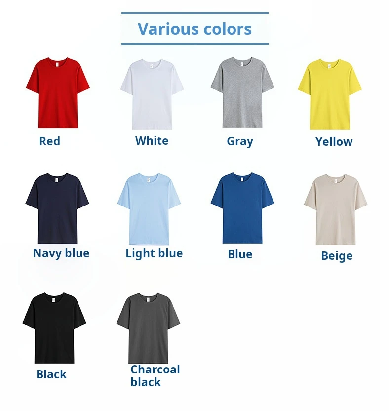 Wholesales high quality 100% cotton t shirt unisex clothing men's tee shirt custom printing logo