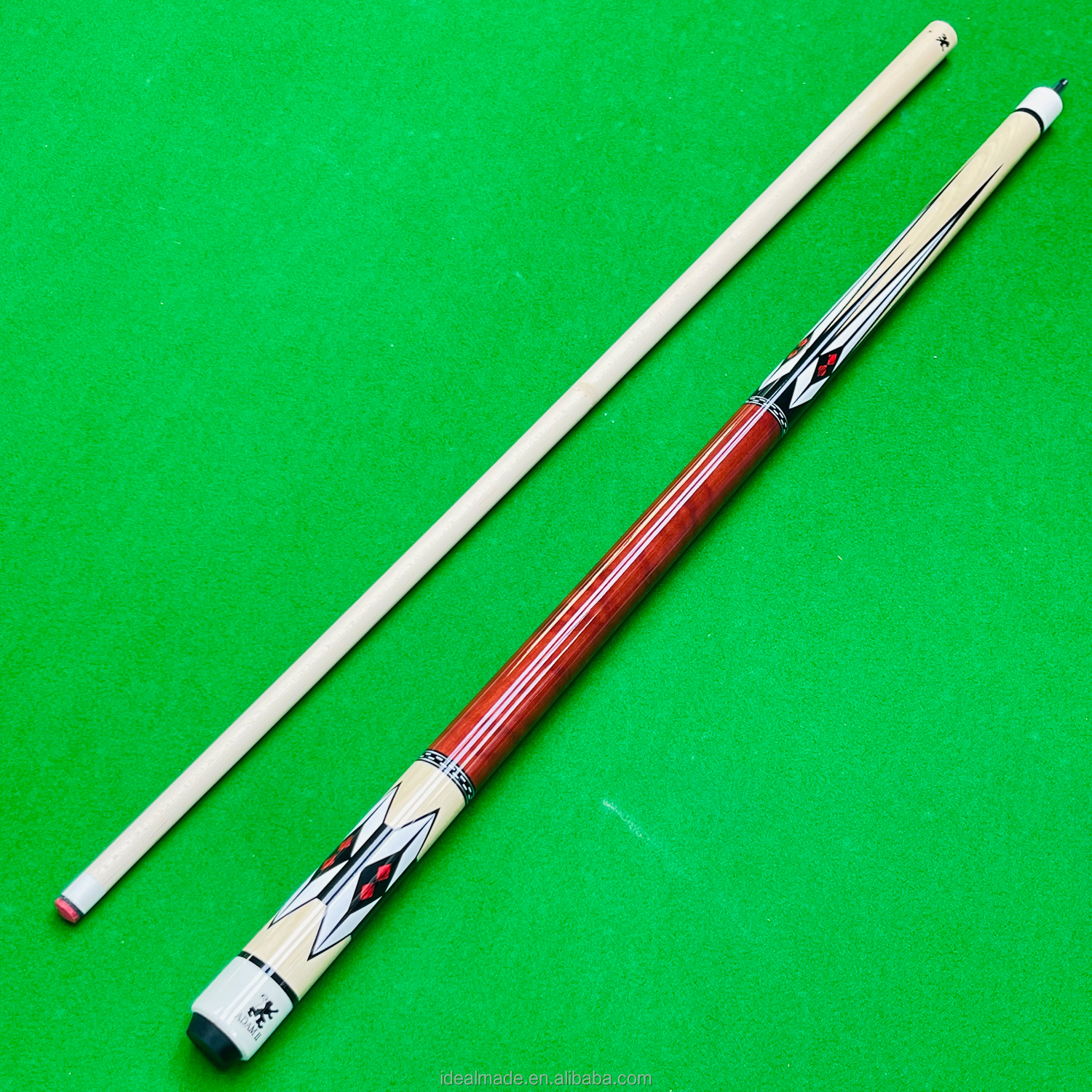 Adam 2 Jump Break Cue - 57 Inch Canada Maple Shaft, 13.4mm Tip