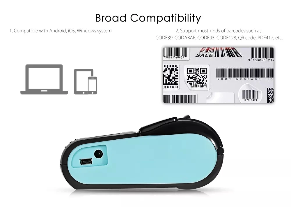 TIGO PT-210 Bluetooth Mini Thermal Receipt Printer