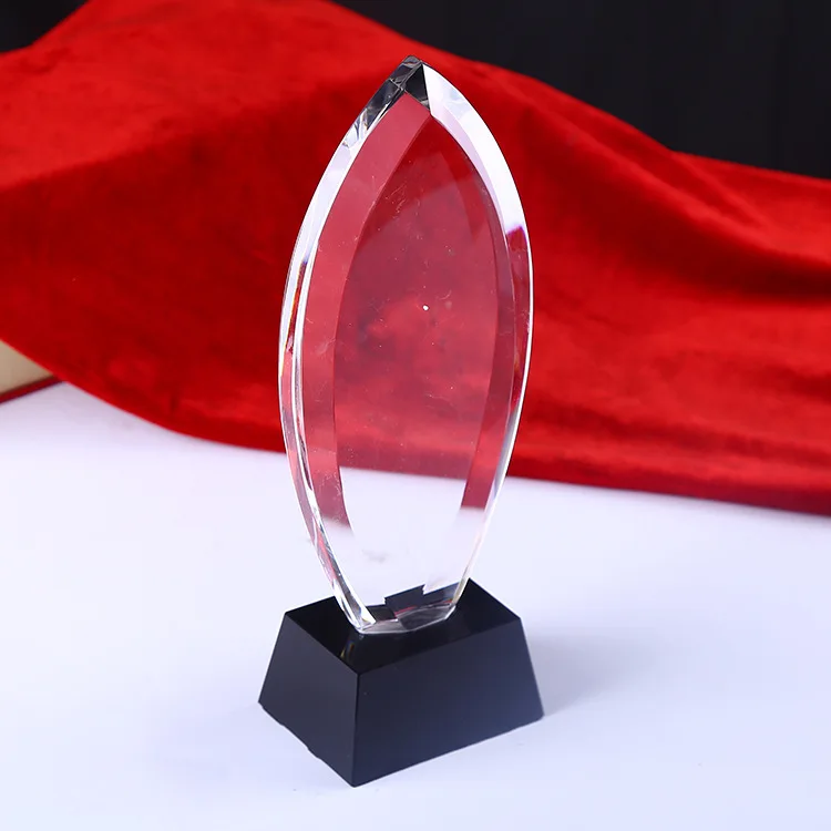 Custom Souvenir Acrylic Plaque Sail Arrow Blank Crystal Award Trophy