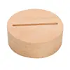 Round wood base