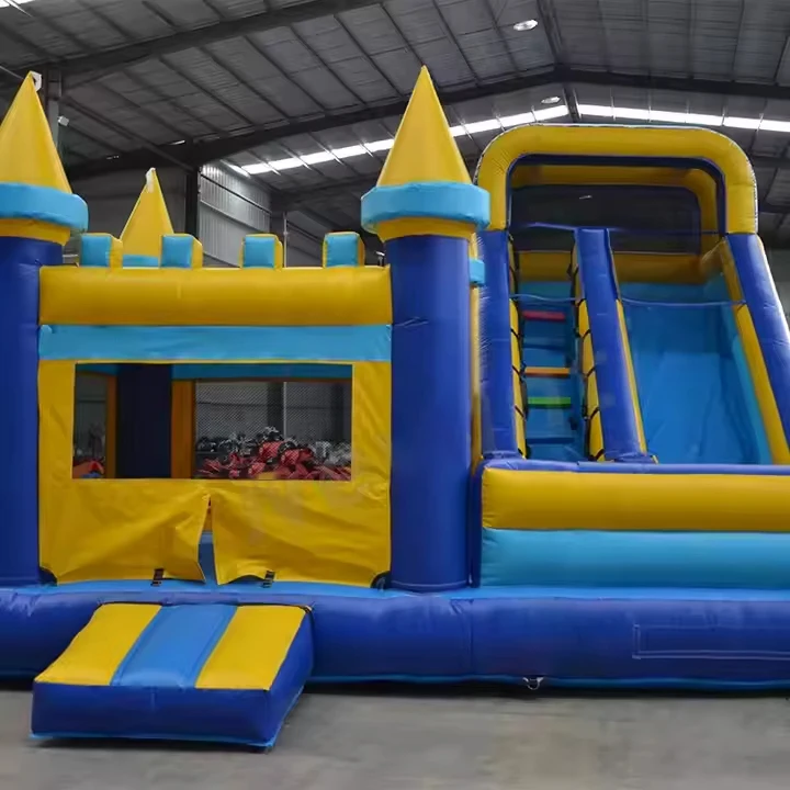 Hot Sale Small PVC Inflatable Bouncer Castle Indoor Game Combo with Jumping and Sliding for Kids' Party Outdoor Fun! details