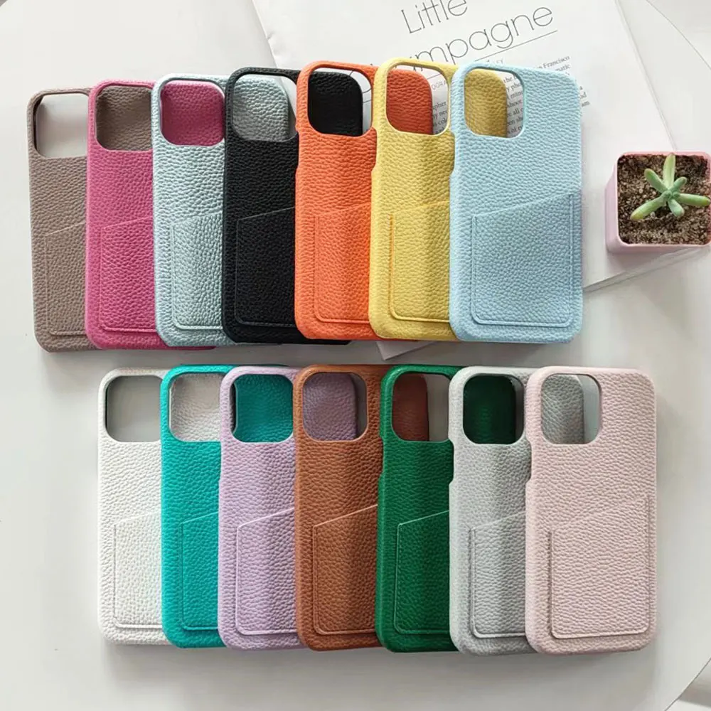 Leather Mobile Phone Cases For Iphone 15 14 13 12 11 Xr Xs Max Pro Plus Multiple Colors Wallet Simple Luxury Case Sjk459 Laudtec details