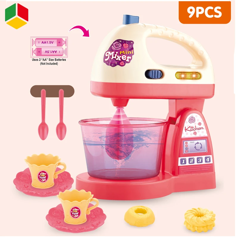 Qs Kids Kitchen Set Pretend Play Toy Home Appliance Simulation Cooking Rotate Plastic Electric