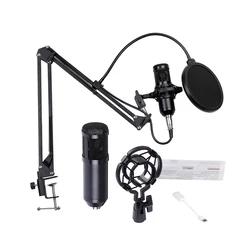 2021 New Style Microfono Microfones De Solapa Lavalier Headphones For Xbox Condensador Karoke Ktv Vocal Condenser Microphone