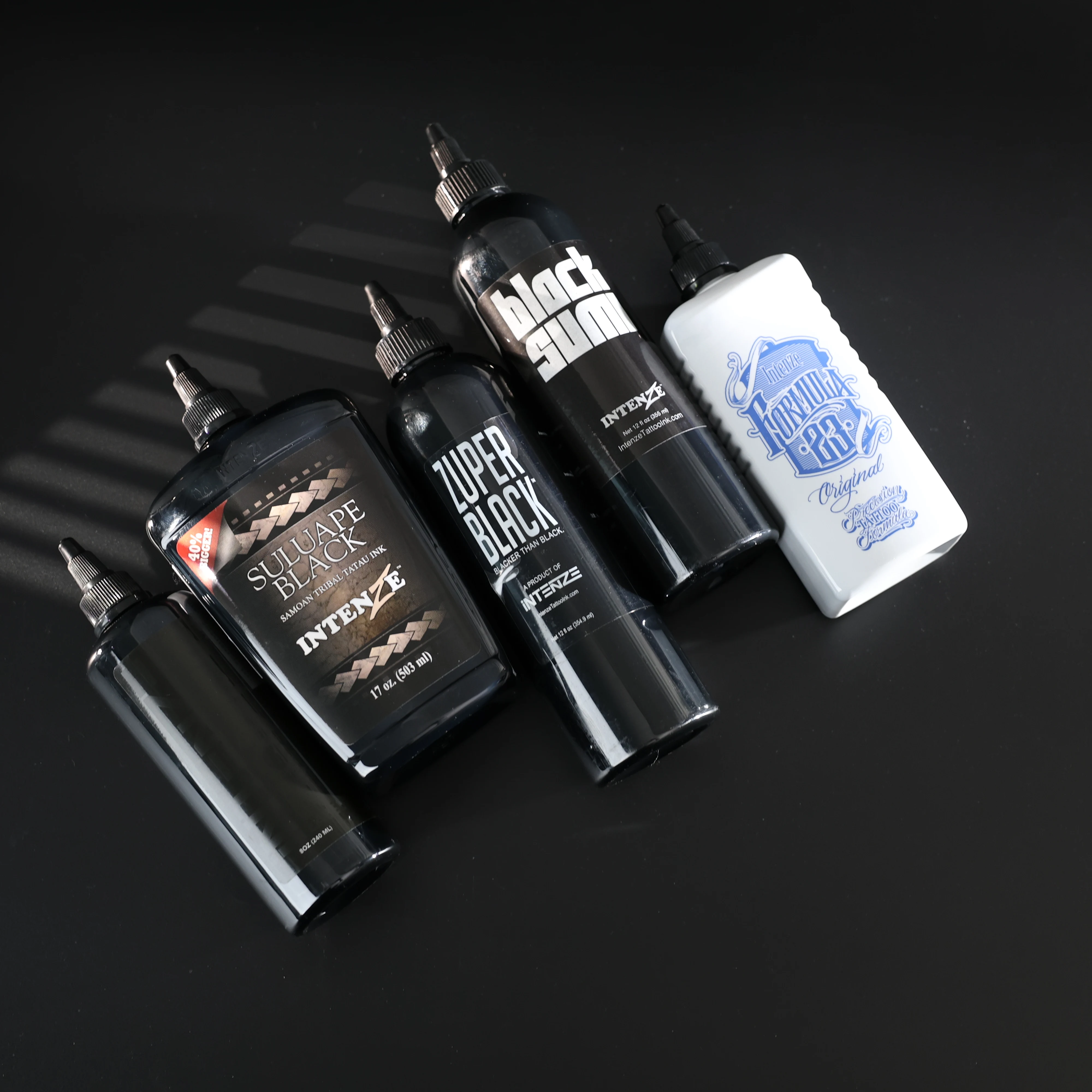 INTENZE Black Sumi Tattoo Ink - 12 OZ Premium Quality, Waterproof