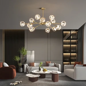 JACKSUN Asymmetrical Pendant Light with 6 9 12 15 18 Heads G9 Chandelier Pendant Lights