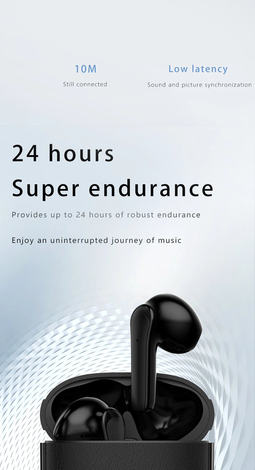 JS59 TWS Earphones - Active Noise Cancellation & Long Battery Life