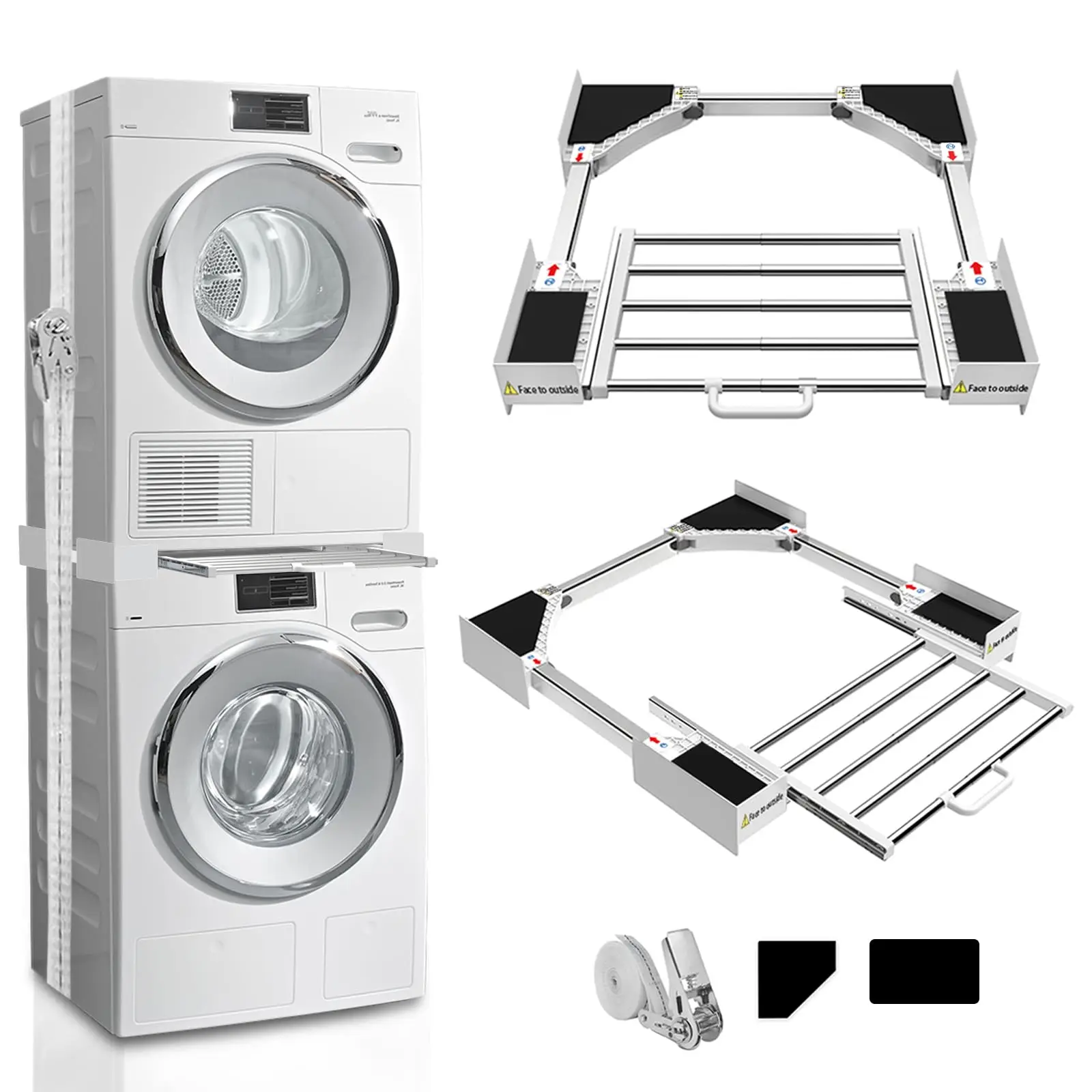Vcpc 29 Inch Stacking Kit For Washer And Dryer,Universal Washer And