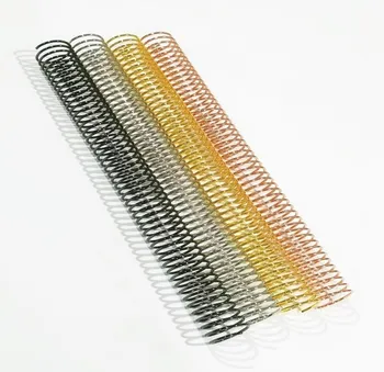 Office Supply - 45 Mm Black Gold Metal Spiral Binding Coils