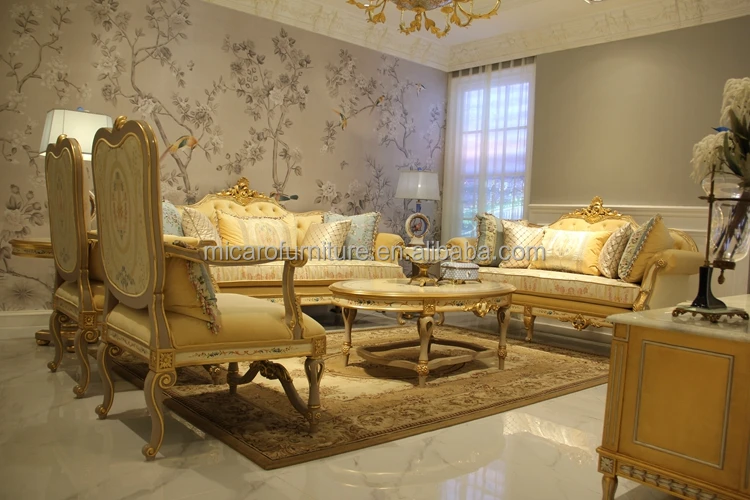 Luxurious Master Design Solid Wood Sitting Room Furniture