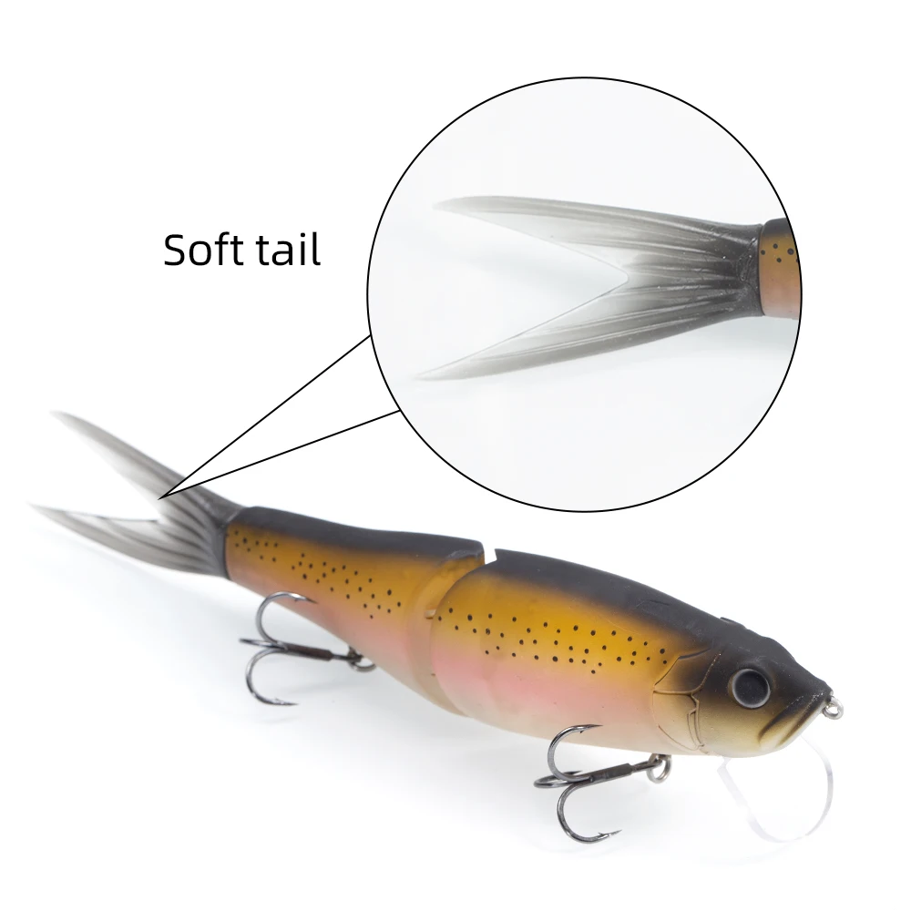 High Quality 3d Eyes Wobbler Hard Lure Swimbait Artificial Bait 220mm
