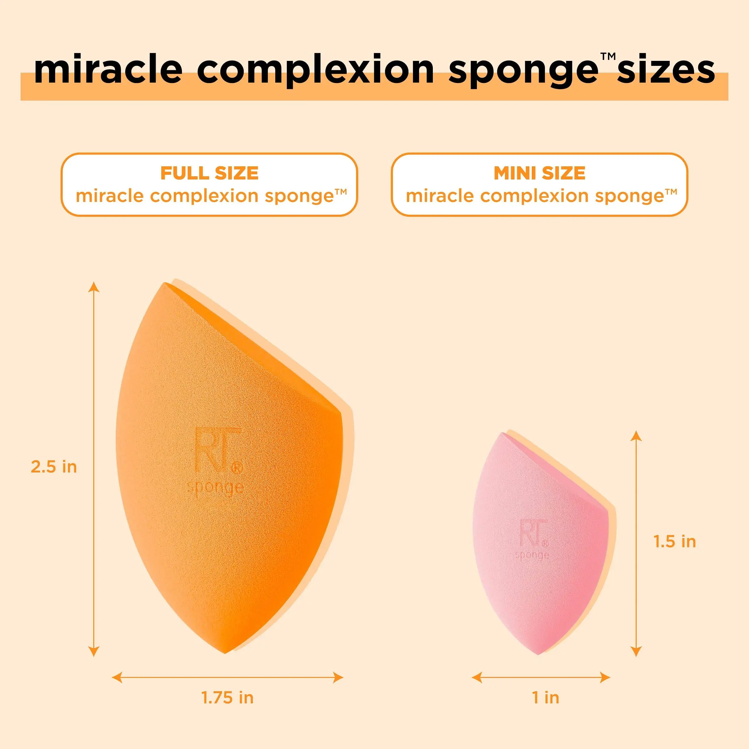 Mini Miracle Complexion Sponges Small Makeup Blending Sponges for Foundation  Concealer Puff