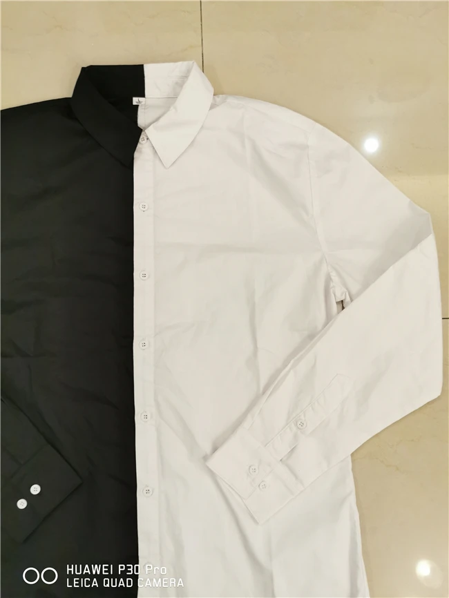 22 Streetwear Wholesale Long Sleeve Fitness Split Two Tone Color Block Custom Logo Cotton Half Black Half White Shirt For Men Buy Half Black Half White Shirt Half Shirt For Men Half Black 22 Streetwear Wholesale Long Sleeve Fitness Split Two Tone Color Block Custom Logo Cotton Half Black Half White Shirt For Men Buy Half Black Half White Shirt Half Shirt For Men Half Black
