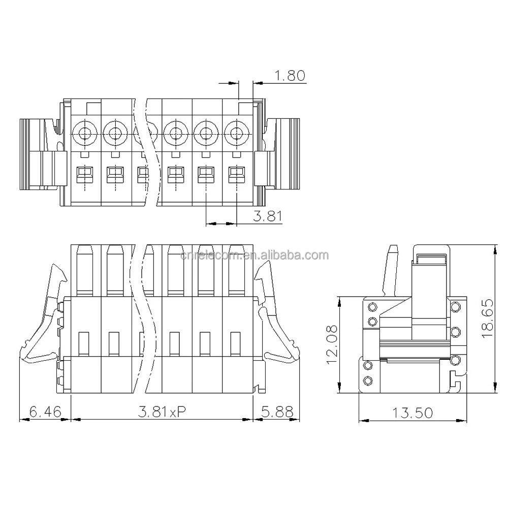Terminal Block / High Temp. Terminal Block Header Vertical 3.81mm / Mcs