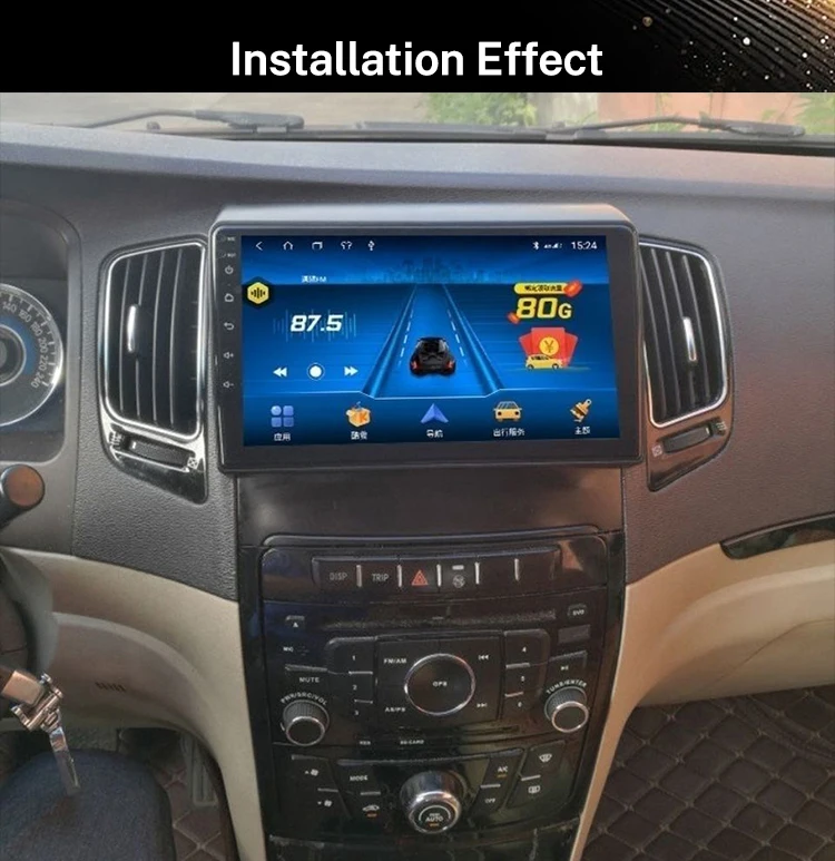 Android 9 Inch 4G Car Stereo IPS Screen GPS Navigation Carplay 1080P Backup DVD Player for Geely GC7 2012-2013 Multimedia System