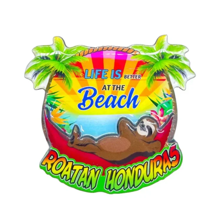 Imanes De Cristal Para Nevera, Panamá, Ciudad, Playa, San Agustín, Florida, Estados Unidos Recuerdo De Viaje Divertido Adhesivo Para Regalo
