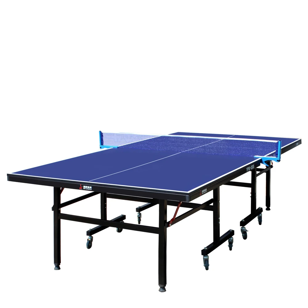 Wholesale Hot sale cheap foldable pingpong table tennis tables 18mm MDF 2% OFF china good price buy indoor folded removable tennis tables From m.alibaba