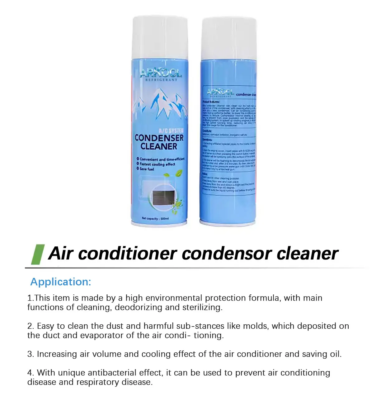 Factory Price Auto Car Ac System Evaporator Condenser Foam Cleaner air ...