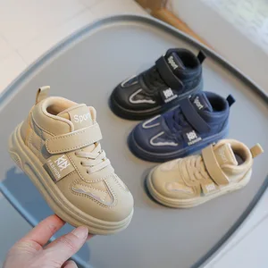 2026 Spring Autumn Casual Shoes for Boys and Girls Soft-Sole High-Top Sneakers and Slip-On Loafers New Baby Casual Sneakers