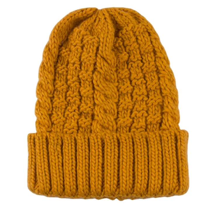 winter cable knit hat womens hat cuffs knit beanie customized