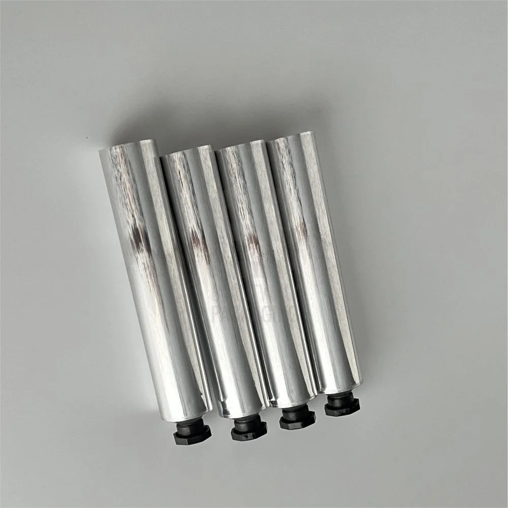 MOQ 150pcs 3oz 100ml Aluminum Empty Aluminium Tube Squeeze Tubes  with Plastic Black Octagonal Lids 1box