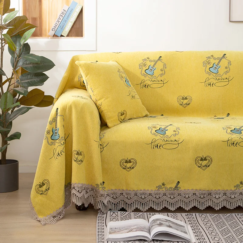 Factory Hot Sale Polyester Sofa Towel Full Cover Cloth Universal Sofas