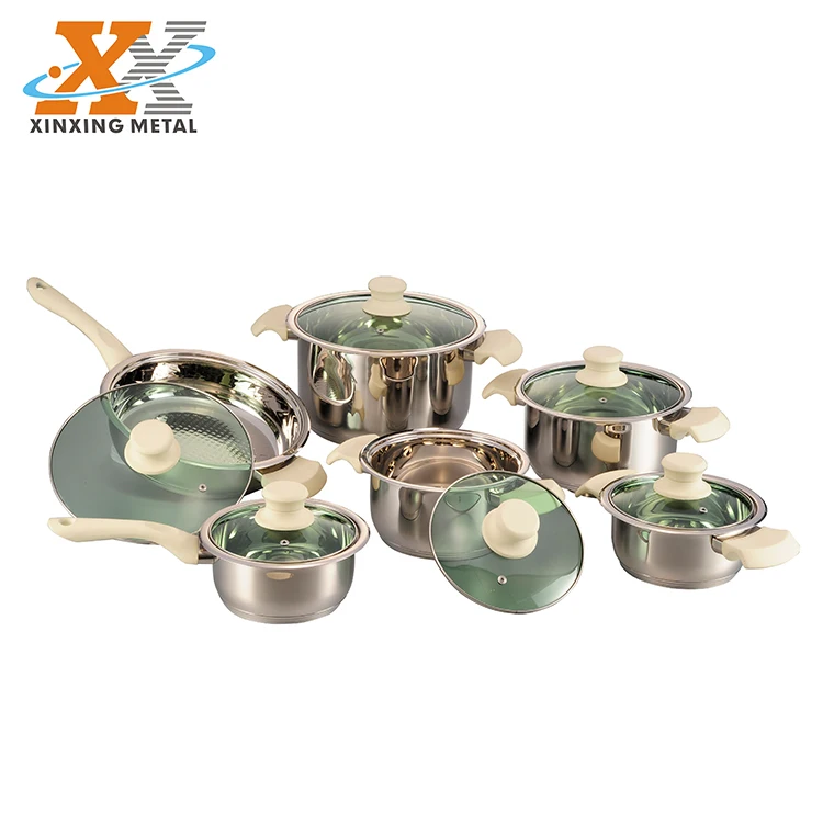 Factory Supply Professional Chinese Hot Pot Induction Stainless Cookware Sets