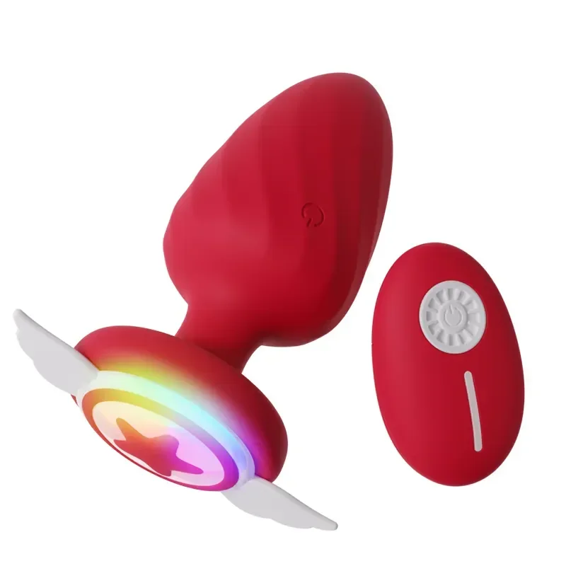 LED Butt Plug Colorful Light up in the Glow Anal Plug With Remote Control  Waterproof Sex Games for Couples