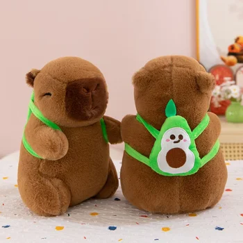 Custom Embroidered High Soft PP Cotton Capybara Doll Keychain Bag Creative Kids Toy for Stress Relief on Birthdays ODM