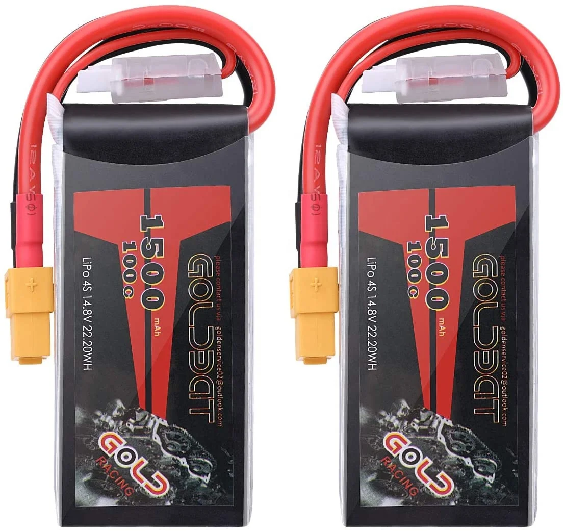 Оптовая продажа OEM перезаряжаемая GOLDBAT 100C 4S 1500 мАч 14 8 В Высокая емкость литиевая батарея для RC FPV/Автомобильная