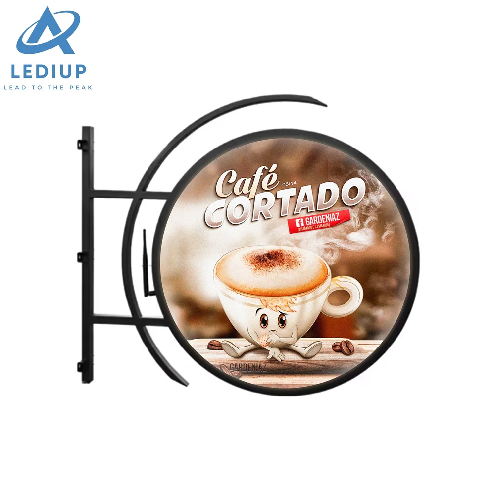 LEDIUP двухсторонний светодиодный дисплей с логотипом круглый экран управления мобильным телефоном СВЕТОДИОДНЫЙ