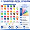 45 colores y coincidencia de color personalizada