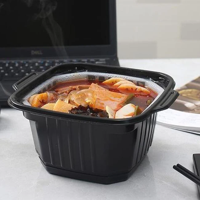 Factory Direct Portable Self-Heating Round Bowl for Lunch Box Self Heating Food Container with Quality Packaging