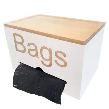 Dispenser Organizer Per Sacchetti Spazzatura In Acrilico 2 In 1 – Capiente, Montabile Sotto Lavello, Con Scomparto Extra Per Spugne O Detersivi, Dimensioni 38x26x17 Cm
