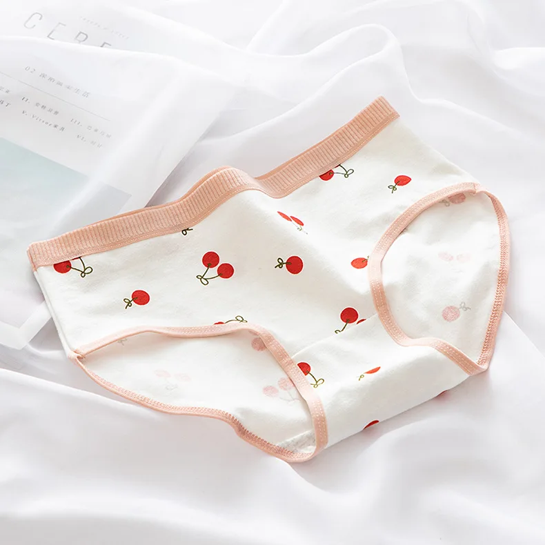 japanese cherry floral girl underwear soft