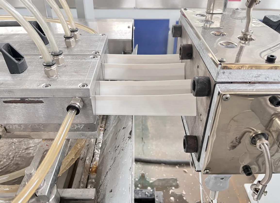 PVC Corner Bead Making Process PVC Corner Profile Plant Machine Production Line