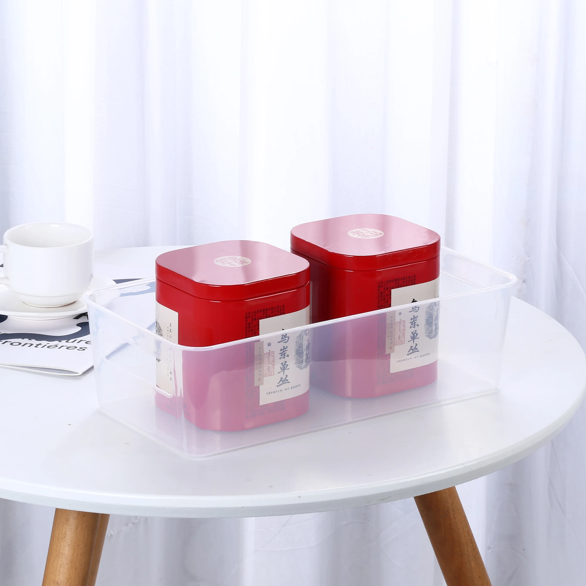 Factory Wholesale 1pcs Food Storage Organizer Container Clear Plastic